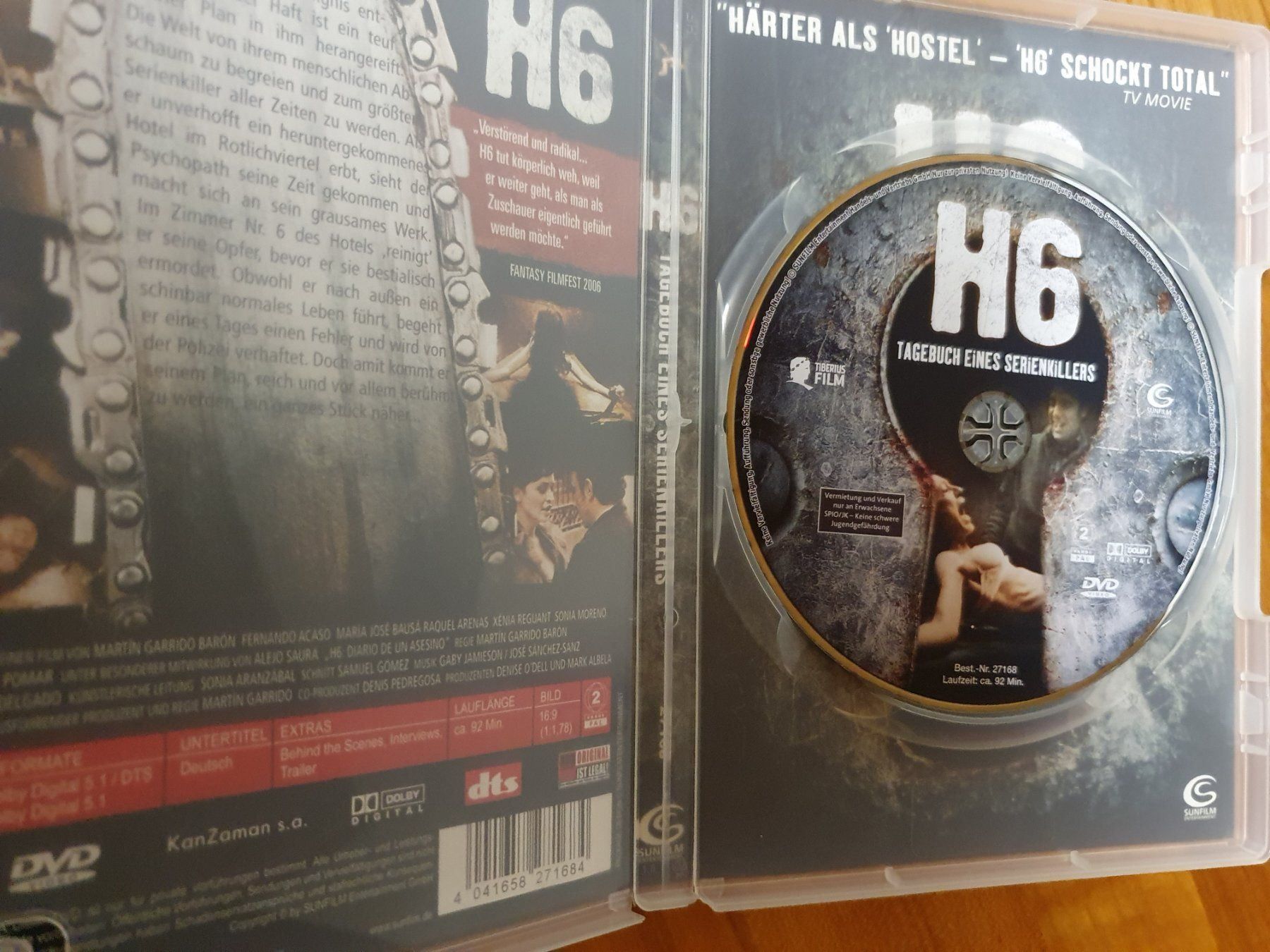 Tutti i DVDs: H6 Tagebuch eines Serienkillers Horror – Usato da Oberdorf BL venduto da BaldenEagle 2