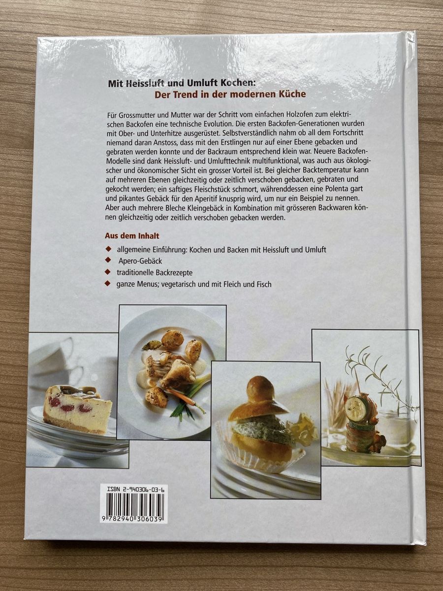 Libri: Kochbuch: Kochen & Backen im Heissluft- und Umluftbackofen – Nuovo (secondo la descrizione) da Eich venduto da ka_st 1