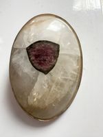 Vintage Schalclip / Clip-Brosche echter Stein