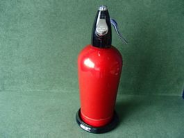 Vintage roter englischer SPARKLET Siphon