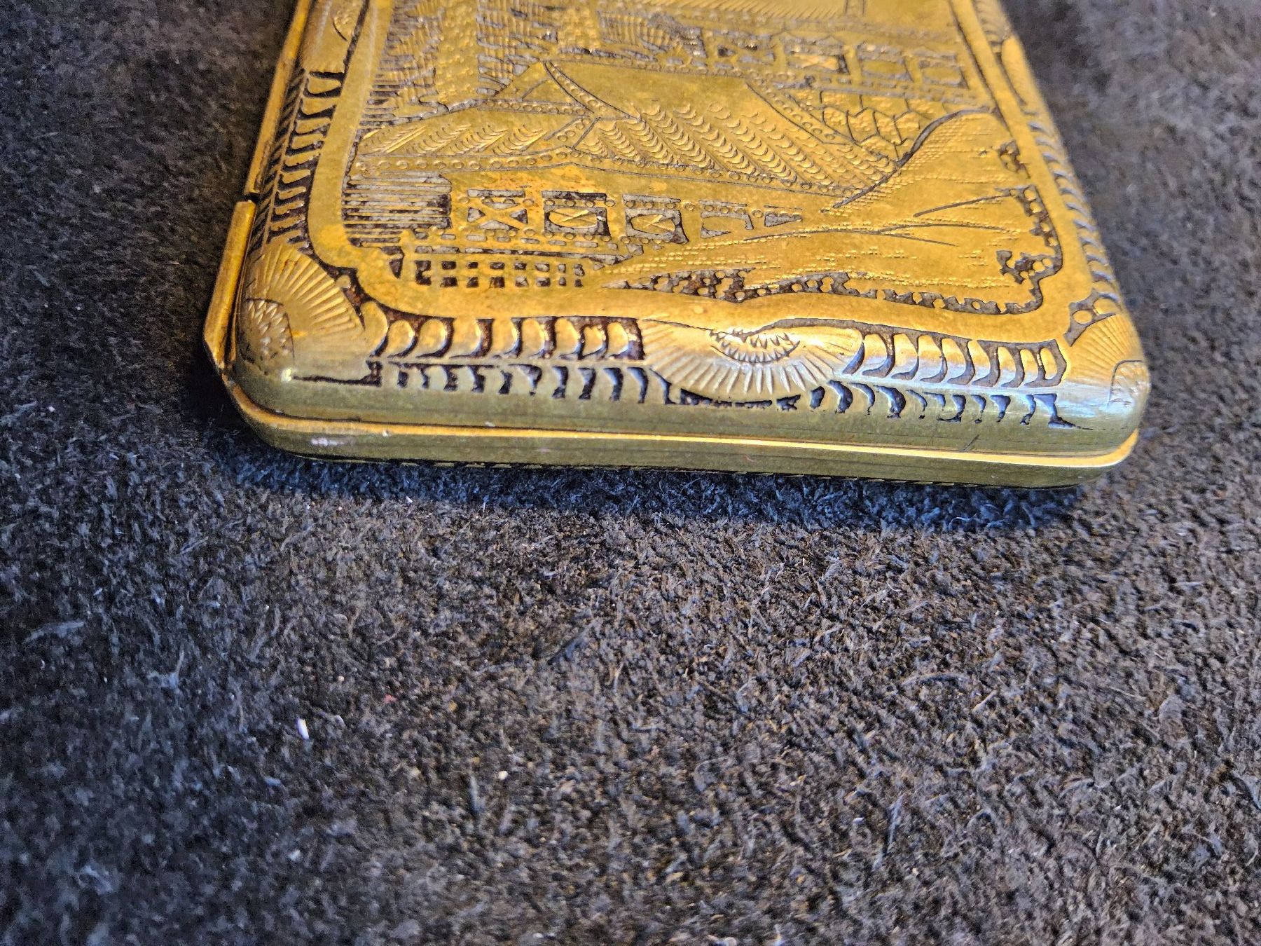Barattoli: Antike Messing Zigarettendose JAPAN ca 1900 – Usato da Zürich venduto da helsan 4