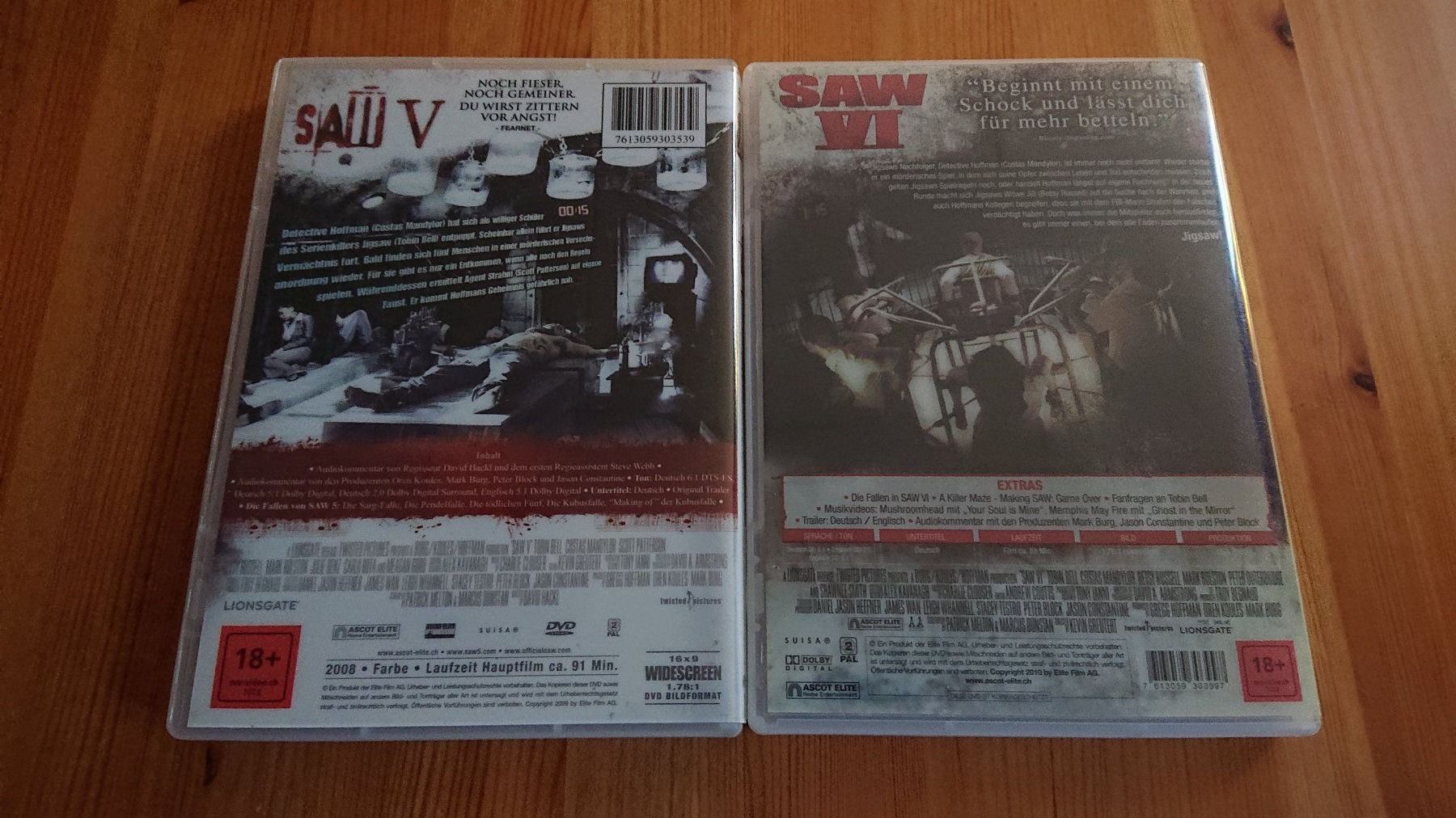 SAW 1 bis 7 auf DVD (Gebraucht) in Wilderswil für CHF 15.9 – mit Lieferung  auf Ricardo kaufen