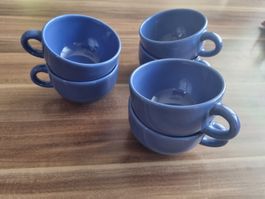 blaue Kaffee Tassen