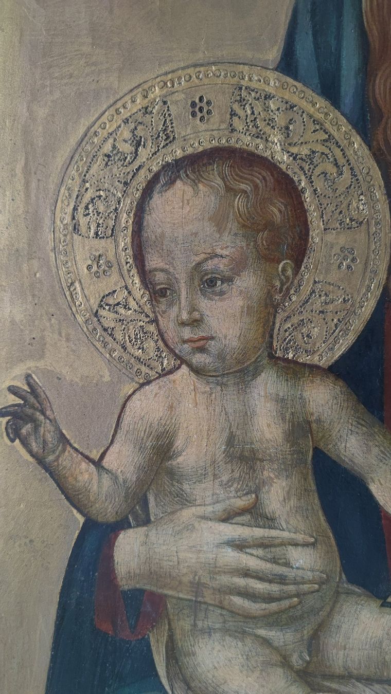 Dipinti: Dipinto Antico Madonna con Bambino – Usato da Genève venduto da Atelier.Curio 1