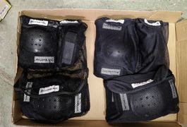 2 Paar Schutzausrüstung Rollerblade Set, Knie, Ellbogen, Hän