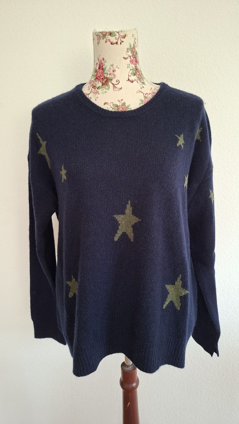 Paul Kehl Pulls & Sweat-shirts: Pullover Paul Kehl dunkelblau Sternmuster Grösse M – D'occasion à Kriens par Wolly85