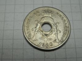 Belgien 5 Centimes, 1920 Legende in französisch - "ROYAUME D