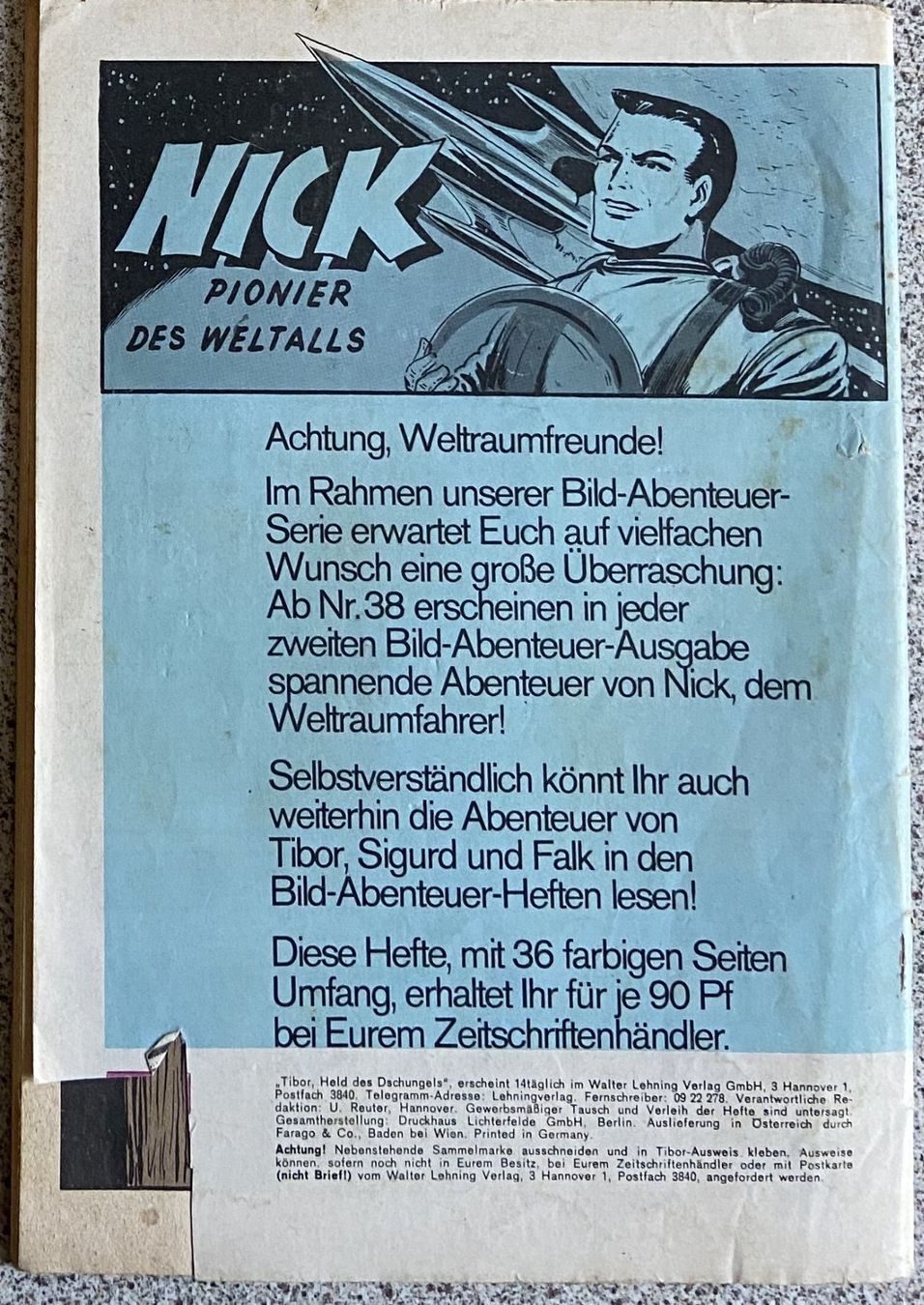 Comics: Comic Hefte Tibor Held des Dschungels Nr. 141 / 145 – Gebraucht aus Böckten von Hansi36 3
