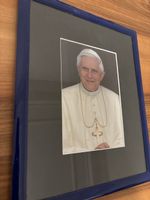 Gerahmtes Porträt Papst Benedikt XVI. guter Zustand
