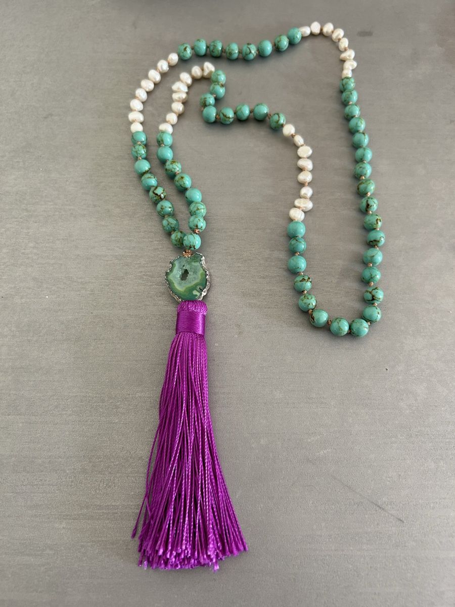 Catenine: Tolle Halbedelstein Kette – Nuovo (secondo la descrizione) da Hofstetten SO venduto da Treasurefinds