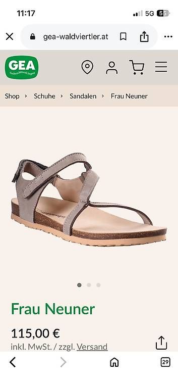 Damenschuhe: Waldviertler Sandalen Frau Neuner Grösse 39 – Gebraucht aus Huttwil von meitschi17 1