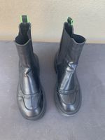 Schwarze Stiefel Grösse 38Chelsea-Boots Leder