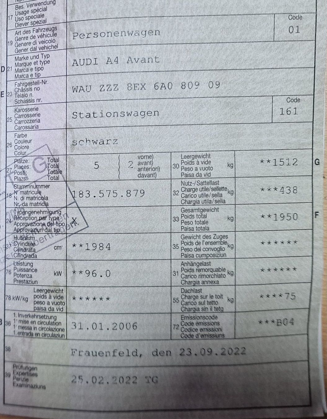 Autos: Audi A4 2.0 – D'occasion à Arbon par .Tropxe. 9