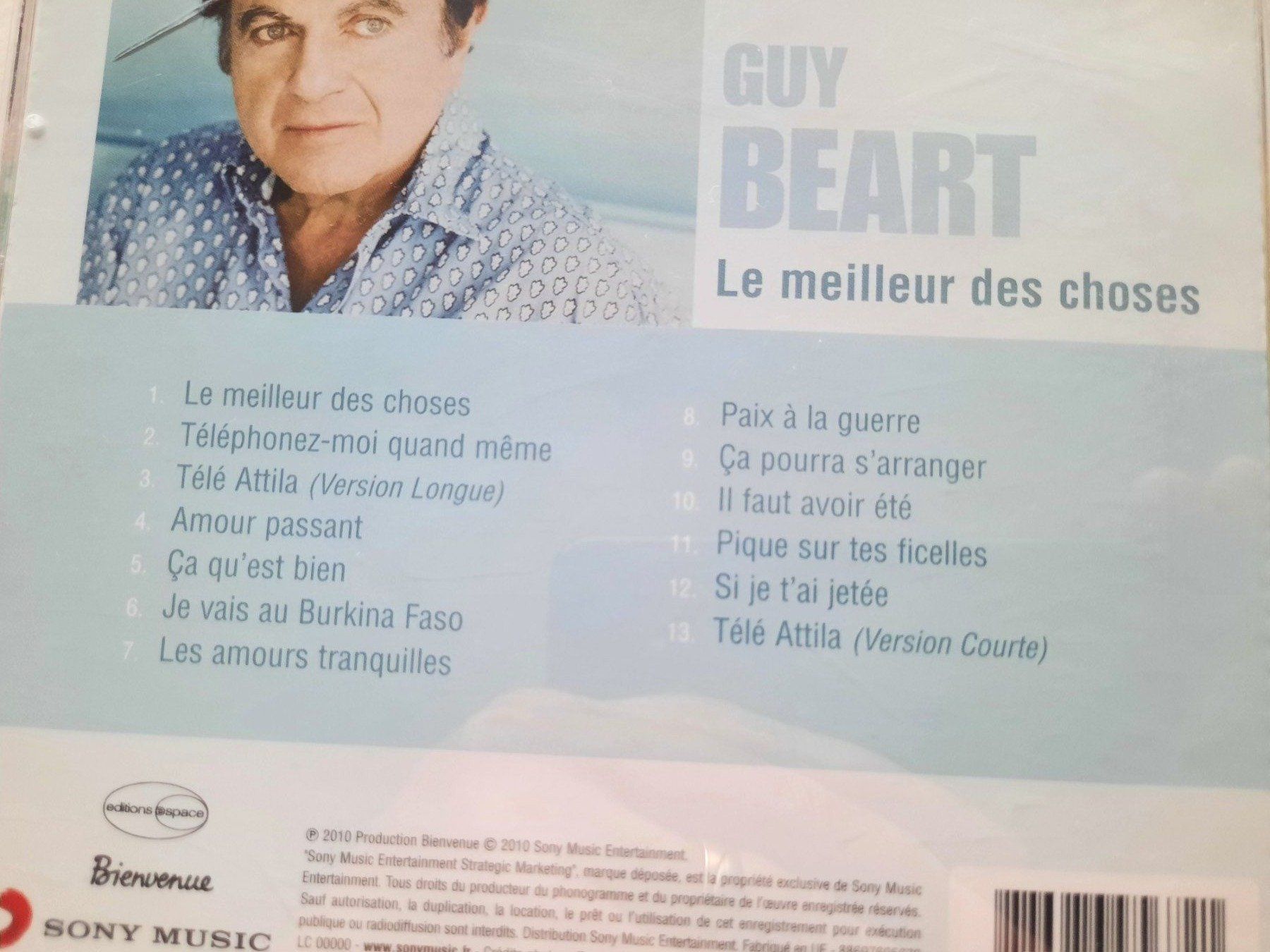CD: CD Guy Beart - Le meilleur des choses – Usato da Pully venduto da bro_n52j 2