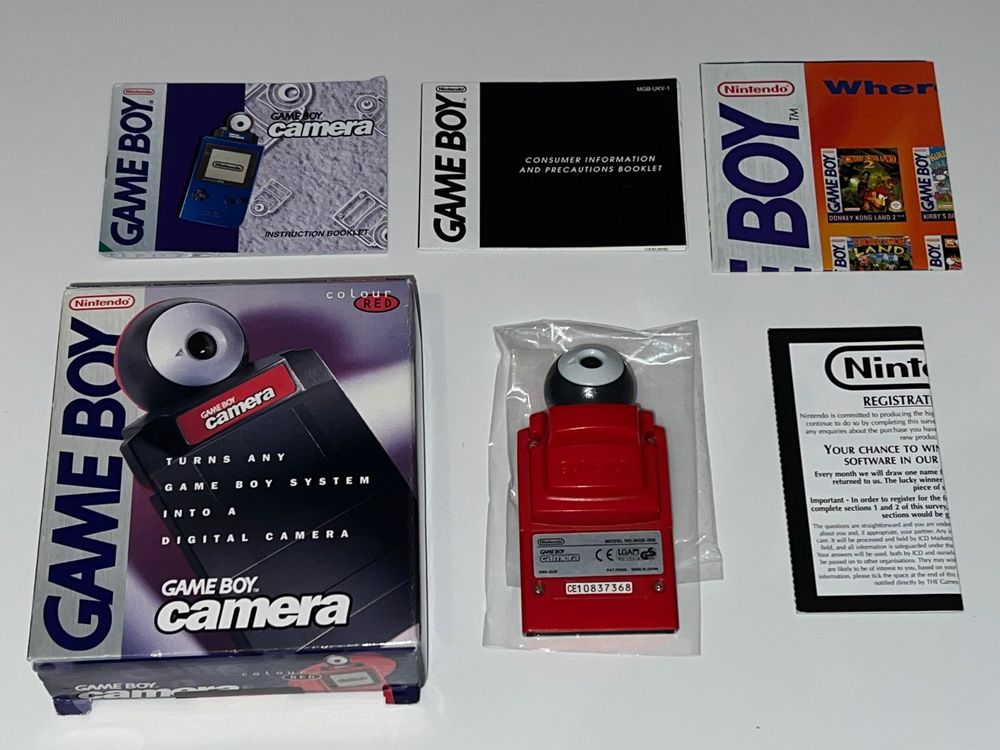 Nintendo Game Boy Zubehör - Game Boy Camera rot (OVP) (Gebraucht) in ...