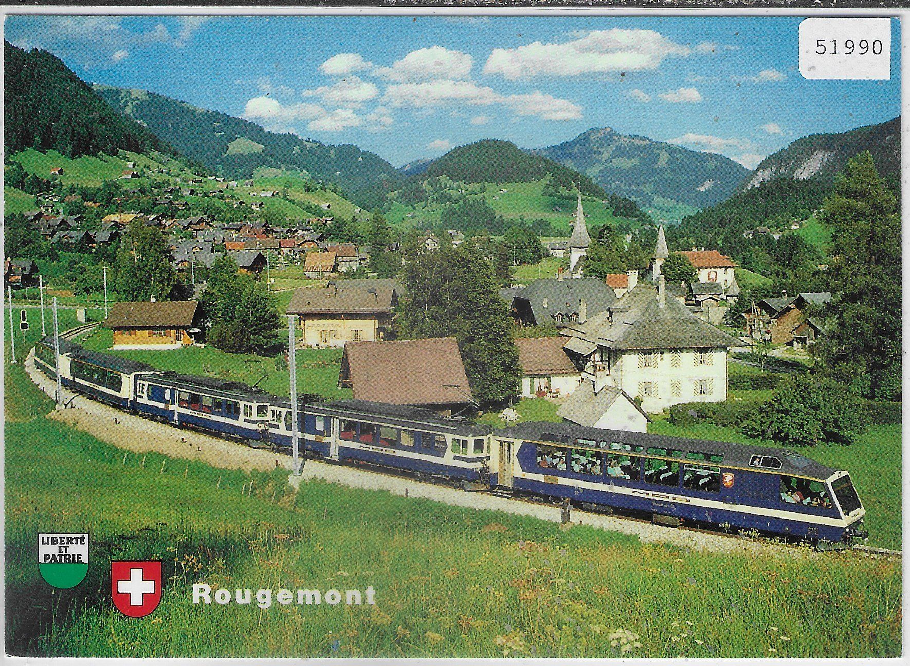 Ansichtskarten: Rougemont - Montreux-Oberland-Bahn – Gebraucht aus Ettingen von Kartenplanet