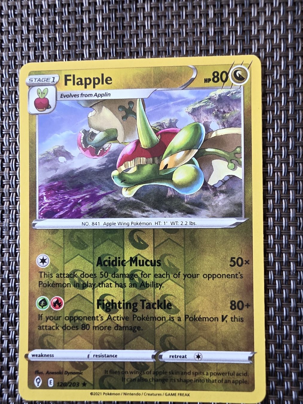 Pokémon Carte collezionabili: Pokémon Flapple Karte 120/203  – Usato da Alberswil venduto da mario889