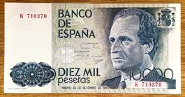 10000 Pesetas Spanien 1985!!! aUNC!!!