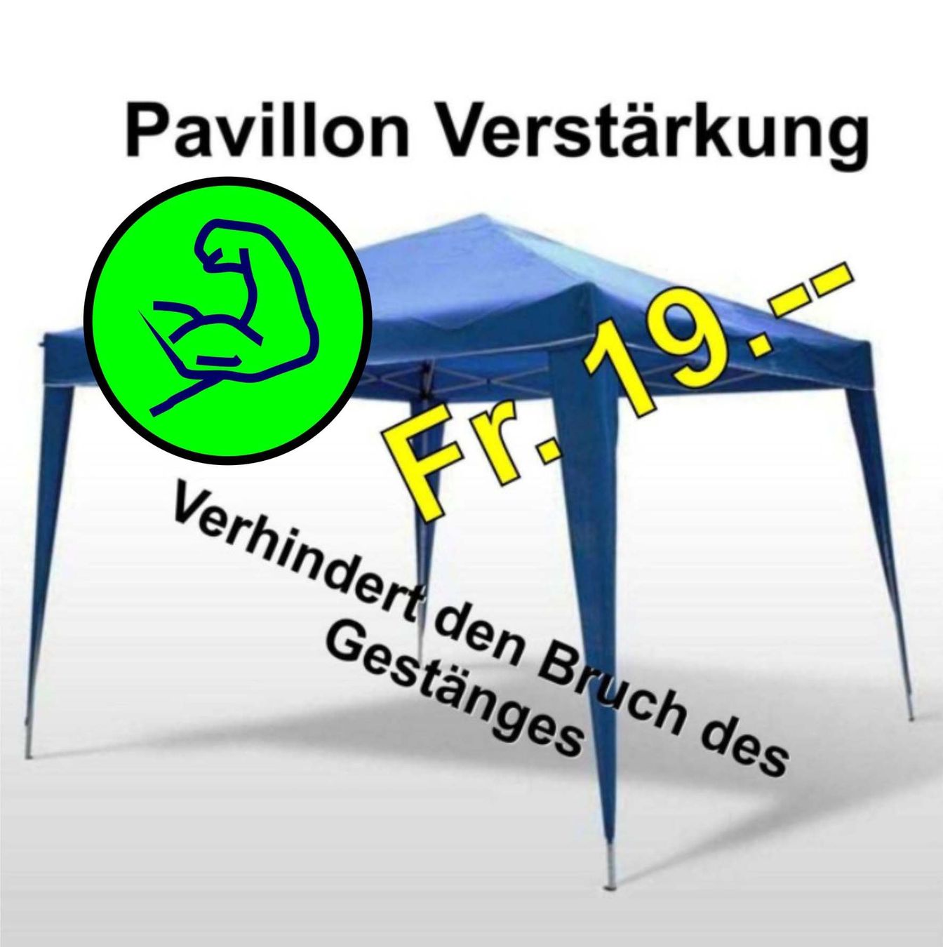 Zelte & Pavillons: Pavillon - oder Partyzelt - Verstärkung – Neu und originalverpackt aus Känerkinden von Bdegen