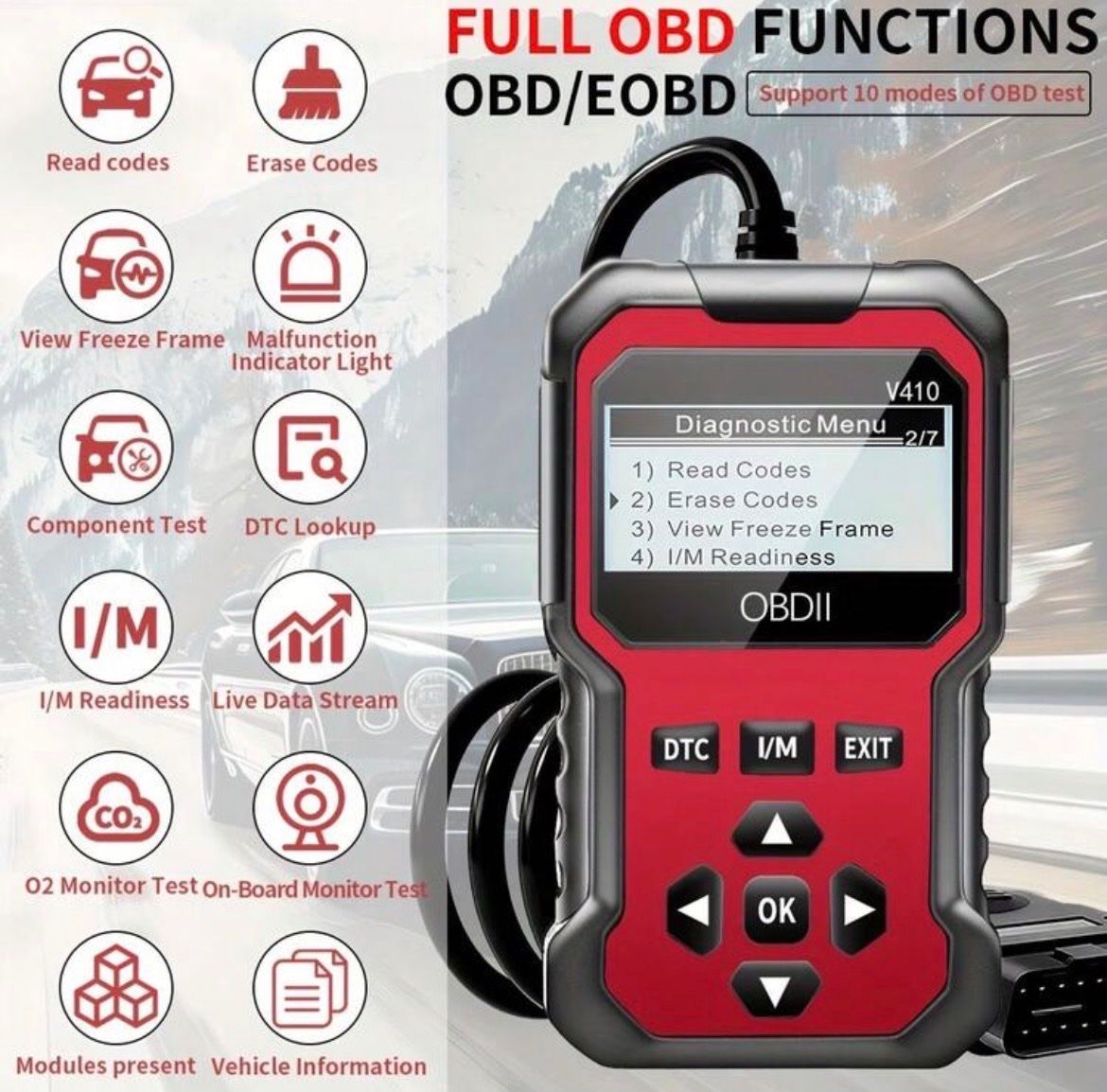 Misurare: Neuer OBD2 Auto Diagnose Scanner Lesegerät Fehlercode – Nuovo e nell'imballaggio originale da Emmenbrücke venduto da ShopDirect 3
