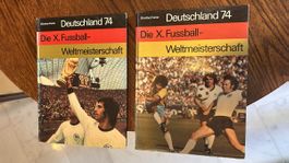 Deutschland 74 Fussball Weltmeisterschaft Buch Set 2x
