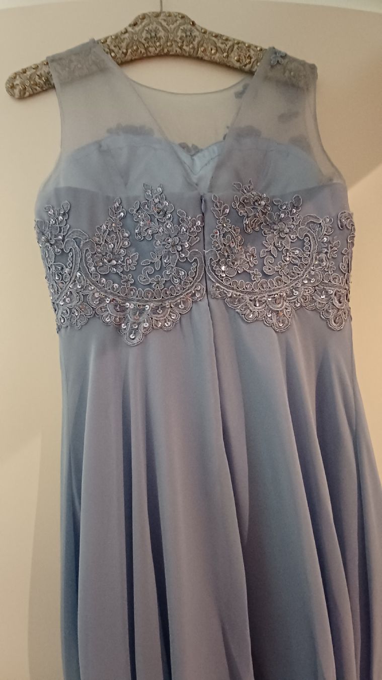 Vestiti: Helles, blau-lila Abendkleid, Gr. 40 – Nuovo (secondo la descrizione) da Steinach venduto da Sommer9000 1