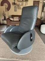 Elektrischer Relaxsessel Leder grau guter Zustand