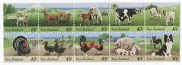 Briefmarken "Haustiere". Neuseeland.