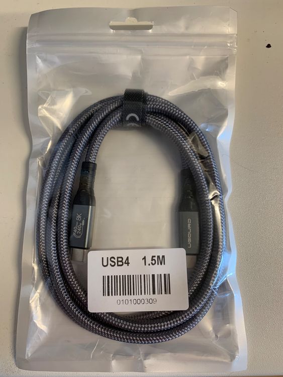 Kabel: Thunderbolt 4 / USB-C 4 Kabel 1,5m – Neu und originalverpackt aus Mürren von ralfonso5