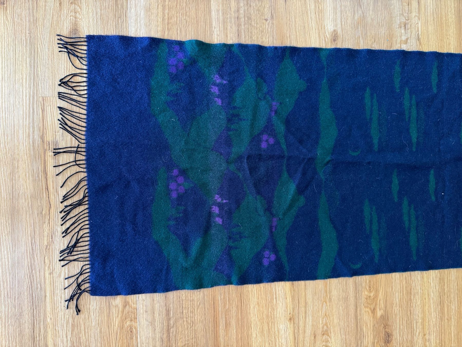 Foulard & Sciarpe: Woll-Mix Schal, blau/violett, – Usato da Bubikon venduto da hachia888 2