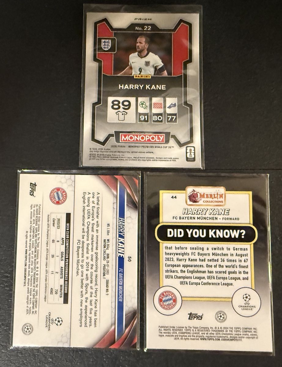 Topps Carte collezionabili: Harry Kane Set Topps/Panini 2024-26 – Nuovo (secondo la descrizione) da Walliswil b.Wangen venduto da Swiss-Trading-Bros 1
