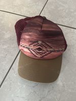 Trucker Cap, Braun/Rot, Ethno Muster - Sommer Style!