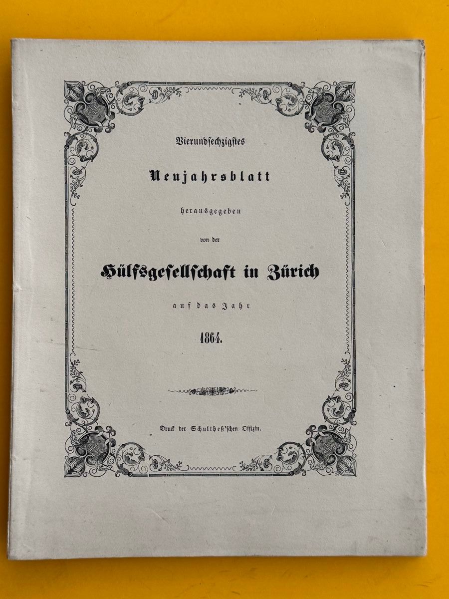 Bücher: Stich von Freienstein 1864. Hülfsgesellschaft – Gebraucht aus Adliswil von buch_und_kunst 1