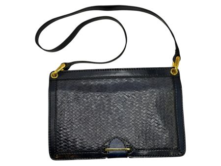 Sac à bandoulière cuir bleu tressé état d'occasion