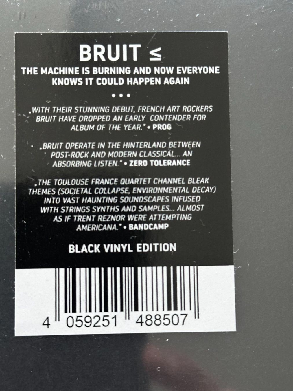 Vinyles: BRUIT LP THE MACHINE IS BURNING AND NOW EVERYONE KNOWS ... – Neuf avec emballage d'origine à Sion par jaipur1401 1