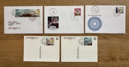 Schweiz - 3 FDC + 2 Postkarten 2015-2016