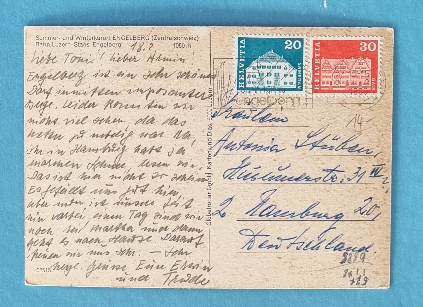 Cartoline postali: Engelberg - Bahnhof - Eisenbahn -  alte Ansichtskarte – Usato da Rothrist venduto da RROENK 1
