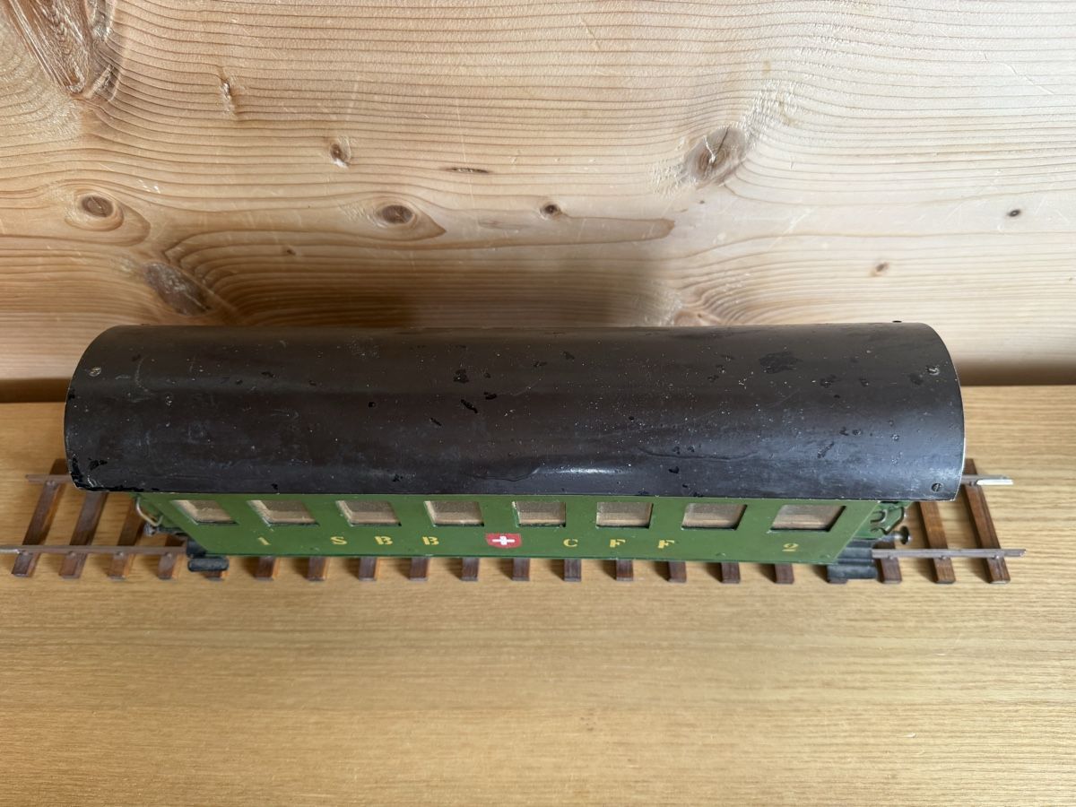 SBB/CFF/FFS Modellini di ferrovie: Eigenbau Spur 1 PW aus Sammlung Tele René – Usato da Amden venduto da vipernatter 3