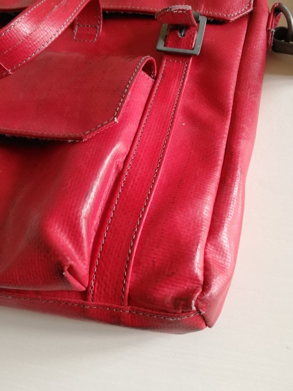 【美品】FREITAG REFERENCE R506 HUTCHINS FREITAG R506 Hutchins Recycled Gray PVC Crossbody Messenger