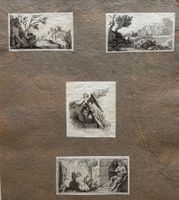 4 x Kupferstich, Johann Rudolf Füssli (1709-1793)