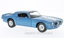 Pontiac Firebird TransAm II 1970-1974 blau met. / weiss 1:24