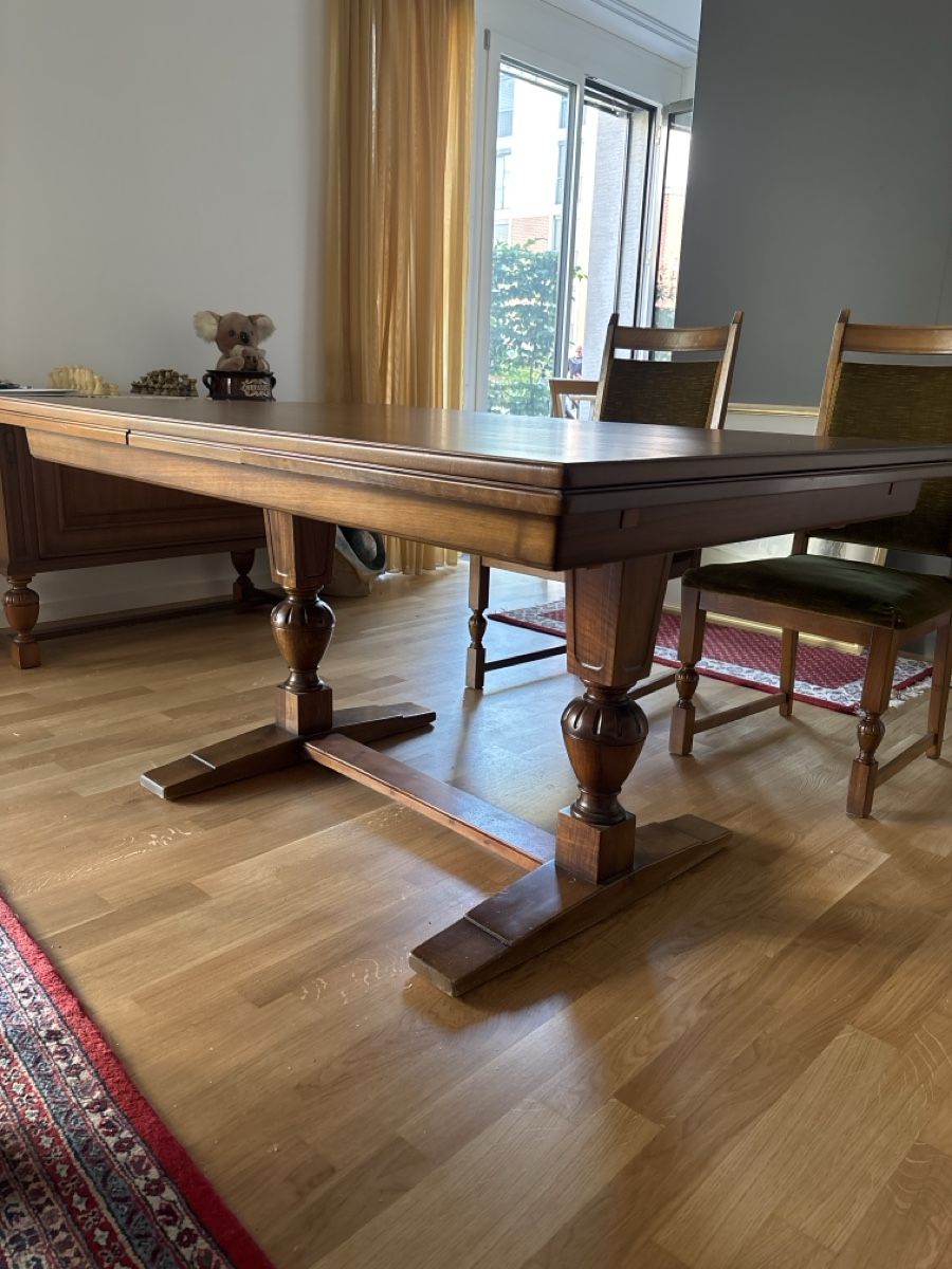 Set di tavolo e panche: Tisch mit 4 Stühler 1970er - Hochwertig – Usato da Winterthur venduto da Pescheweber 3