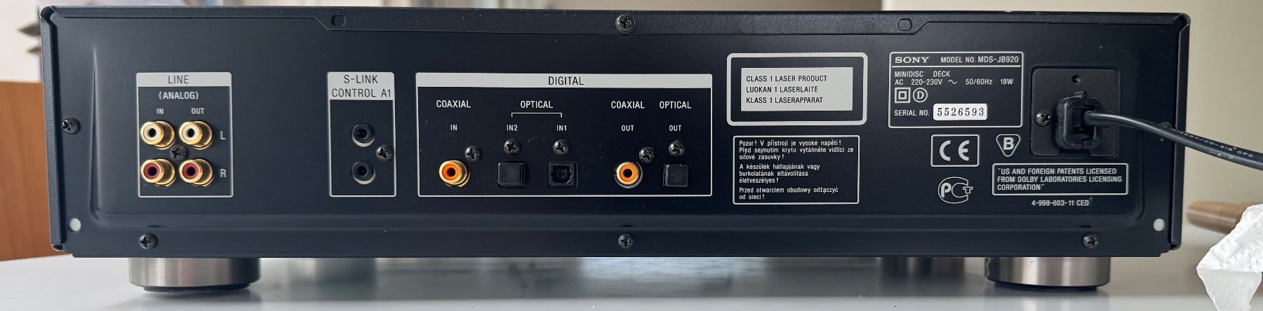 Sony Minidisc: Sony MDS-JB920 Mini Disk Player / Desk – Gebraucht aus Eschenbach SG von jokycaan 1