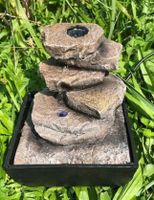 + Zimmerbrunnen klein Steinplatten mit LED-Beleuchtung
