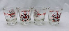 THE CROW MOVIE PROMOTIONAL 16 SHOT WHISKEY GLASSES 1996