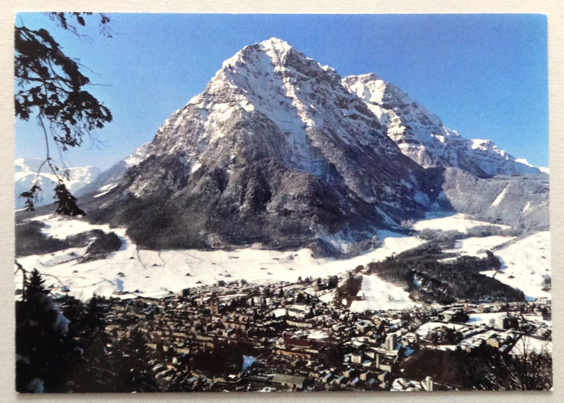 Cartoline postali: Glarus mit Glärnisch 2328 m – Usato da Fétigny venduto da Billy2miny