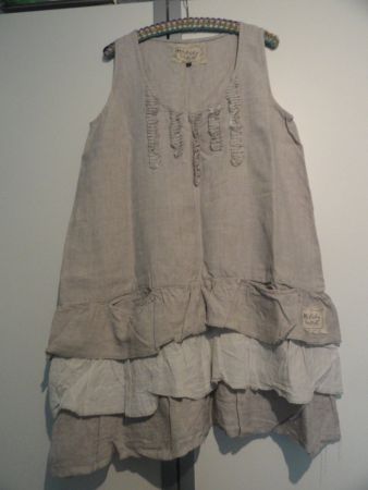 JDL 100% LEINEN KLEID GR. L ***