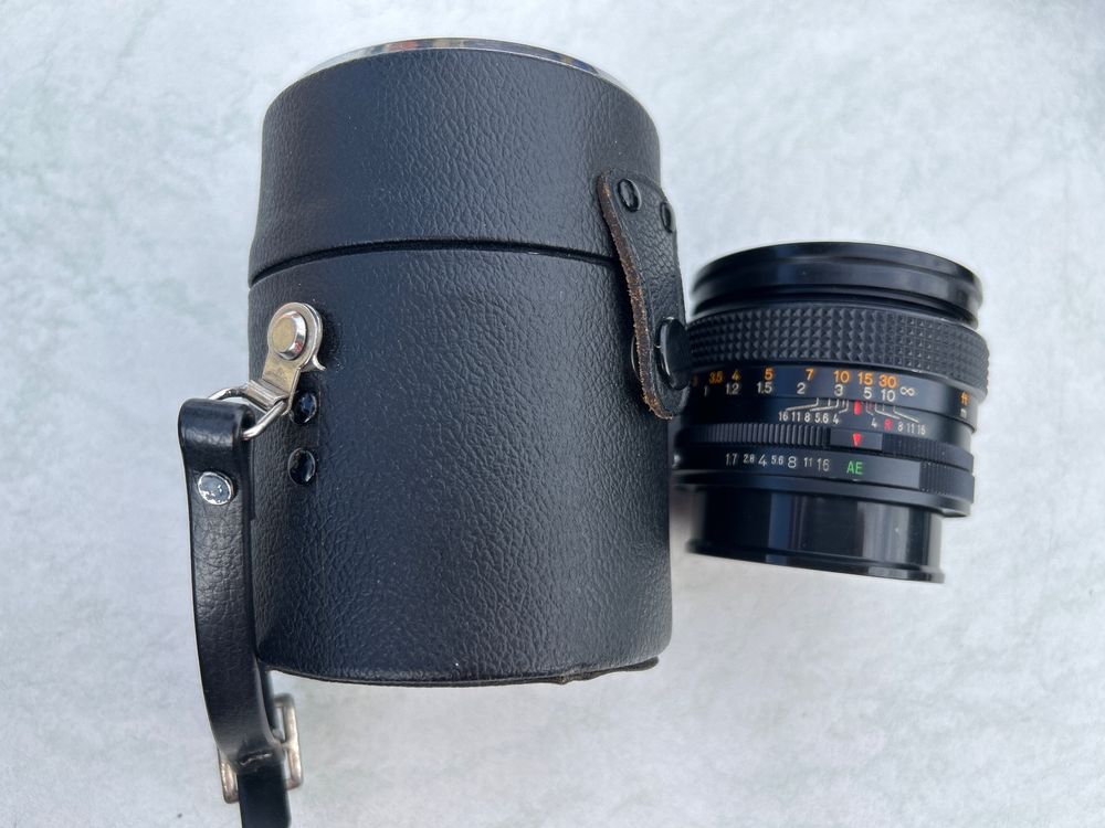 Konica Appareil photo: Konica Autoreflex T3 inkl. 2 Objekte, Blitz und Koffer – D'occasion à Villnachern par RicardoMary 4