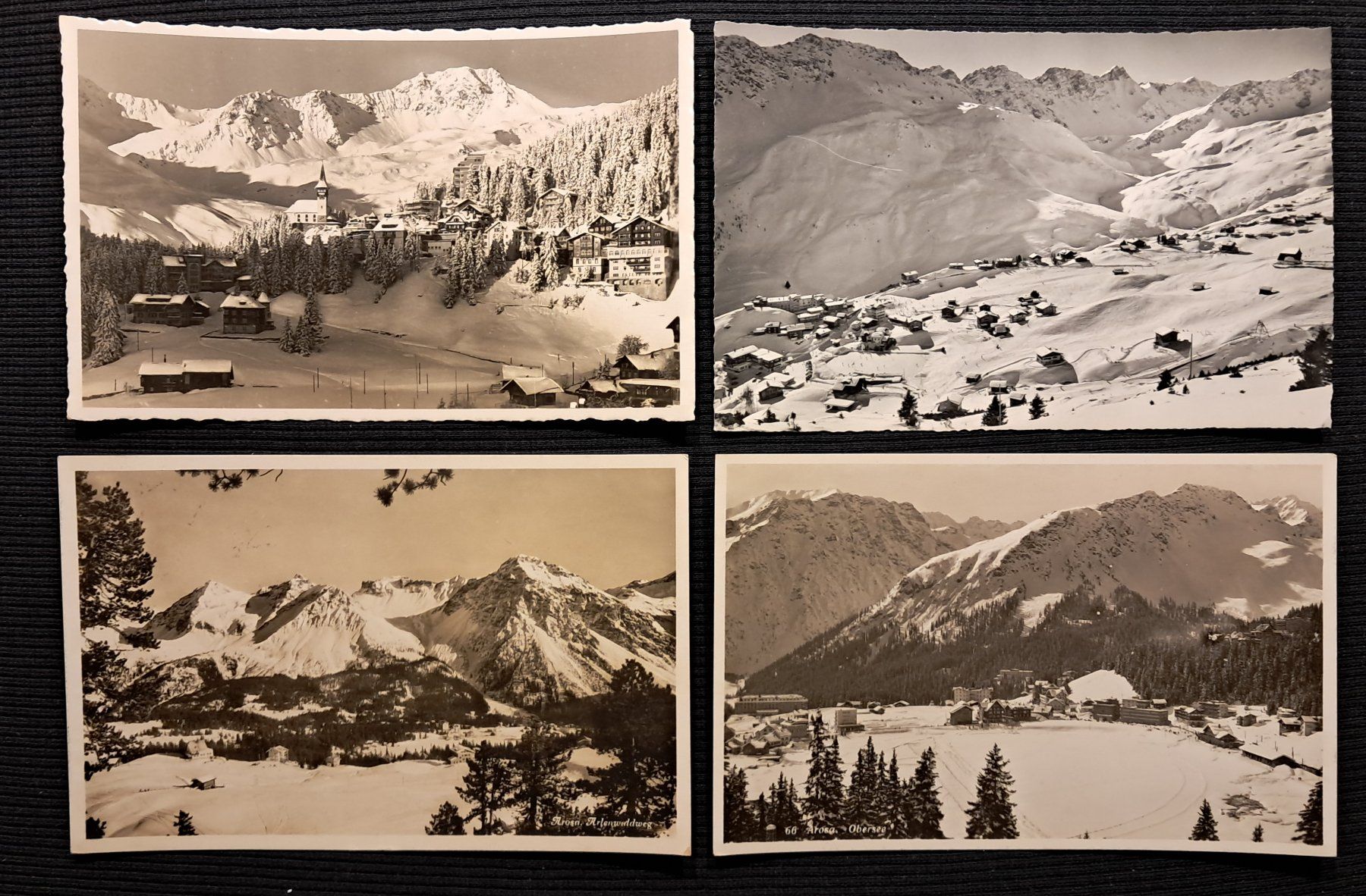 Cartoline postali: 4 AK AROSA - WINTER – Usato da Ponto Valentino venduto da giorgia06