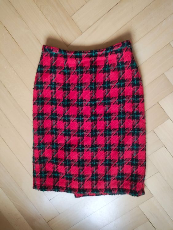 Jupe Cache Cache Femme Carreaux Fantaisie Taille 42 - Coton/polyester, évasée, Occasion Très Bon état
